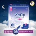 SOFTY Sanitary Napkins Night XL 290mm 8pads/Pack. Rash Free. 