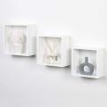 Kamakhya Decor Modern Home Decor Square Cube Floating Wall Shelf Set of 3 (White). 