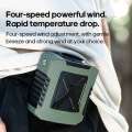 Portable Wearable Waist Ventilator Outdoor Camping Power Bank Cooling Mini 8000mAh Hanging Rechargeable Fan With Night Light. 