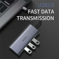 Wiwu Alpha 8 in 1 Type-C Hub |  3*USB3.0+ SD+ Micro SD+ HDMI+ RJ45+ Type C | 100% Genuine. 