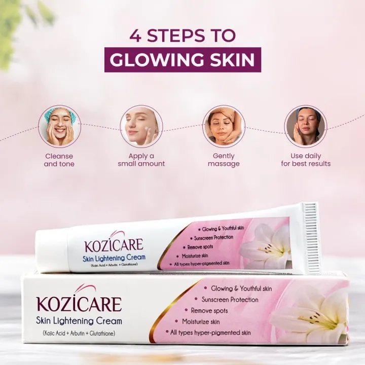 Kozicare%20Skin%20Lightening%20Non-Sticky%20Cream%20Lotion%20%7C%20Enriched%20with%203%25%20Kojic%20Acid,%201%25%20Alpha%20Arbutin,%201%25%20Glutathione,%202%25%20Niacinamide,%202%25%20Vitamin%20C%20%7C%20Best%20for%20Melasma,%20Pigmentation,%20Dark/Age%20Spots,%20Uneven%20Skin%20Shade%20-%2015gm%20-%20Image%205