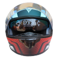 Motowolf Advance Red Full Face Motorcycle Helmet. 