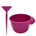 2pcs/set Hairdressing Tool Plastic Hair Dye Brush Bowl Set Anti-slip Coloring Hair Dye Brush and Bowl Durable Anti-Static Hair Tint Tool Salon. 