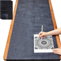 OUMERY 2 Sheets 20.3 X 275.6 Inch Large Graphite Carbon Transfer Paper for Tracing Black Waxed Carbon Paper. 