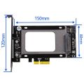U.2 to PCI-E 4X Adapter Card PCI E 3.0 4X U.2 SFF-8639 Riser PCIe U.2 SSD to PCI-E Card for Intel 2.5Inch NVME U2 SSD. 