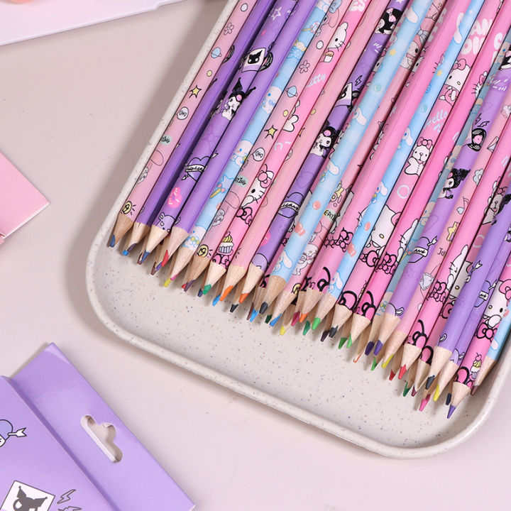 12Pack%20Colored%20Pencil%20Cinnamoroll%20Kuromi%20Melody%20Doodle%20Pen%20Draw%20Toy%20Yunshuo%20-%20Image%205