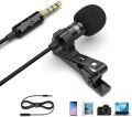 Professional Noise-Cancellation Clip Collar Mic - Condenser for YouTube, Video Interviews, Lectures, News, Travel Videos. Ideal for Mobile Use. 
