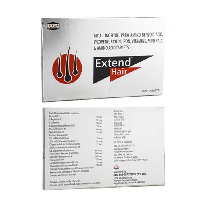 Extend Hair Supplement For Hair Growth-30 Tablet