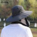Wenefang Summer Outdoor Sports Men's Fishing Hat Sunscreen Uv Protection Fifty percent discount Breathable Sunshade Printing Casual Mountaineering Fishing Caps. 