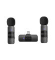 Wireless Lavalier Microphone for Android /USB C Smartphone /Tablet | External Mini Lapel Type C/lightining Microphone. 