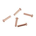 fasdaga 300 Pcs 5/64Inch x 25/64Inch Round Copper Solid Rivets Fasteners. 