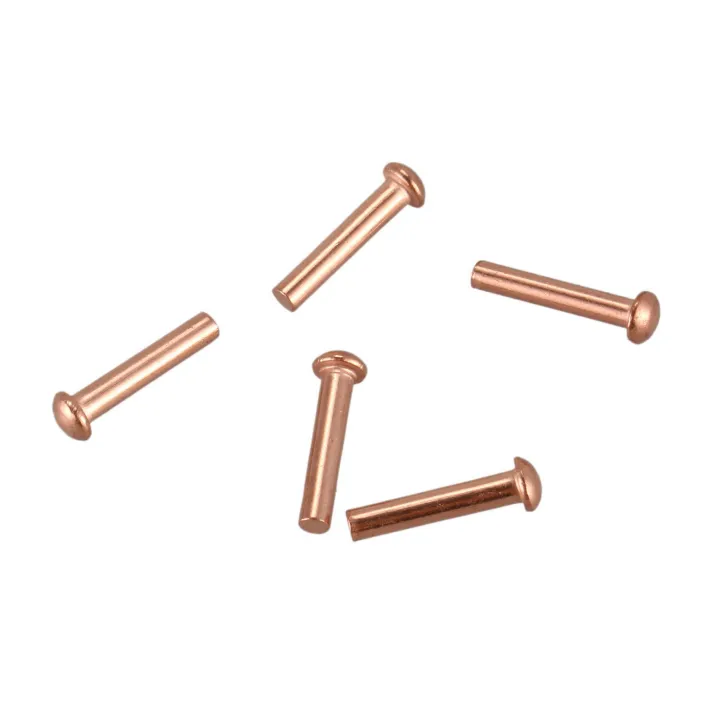 fasdaga%20300%20Pcs%205/64Inch%20x%2025/64Inch%20Round%20Copper%20Solid%20Rivets%20Fasteners%20-%20Image%202