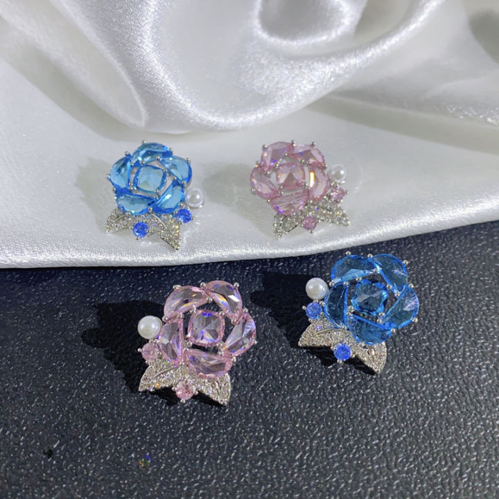 %E3%80%90Top%20Picks%E3%80%91French%20Sweet%20Pearl%20Embellished%20Rose%20Camellia%20Ear%20Studs%20Temperament%20High-grade%20Transparent%20Flower%20Earrings%20Women's%20Ear%20Jewelry%20-%20Image%204