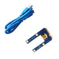 FORIDE USB 3.0 Mini PCI-E to PCIe PCI Express 1X to 16X Extender Riser Card Adapter Extension Cable for Mining. 