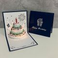 3D Up Birthday Cards Popup Birthday Greeting Card LED Light Birthday Cake Music Happy Birthday Card Postcards Laser-Cut Happy Birthday Cards. 