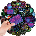 Artsy Home 25/50pcs Neon Light Cartoon Graffiti Stickers for Laptops and Skateboards Cellphone Guitar. 
