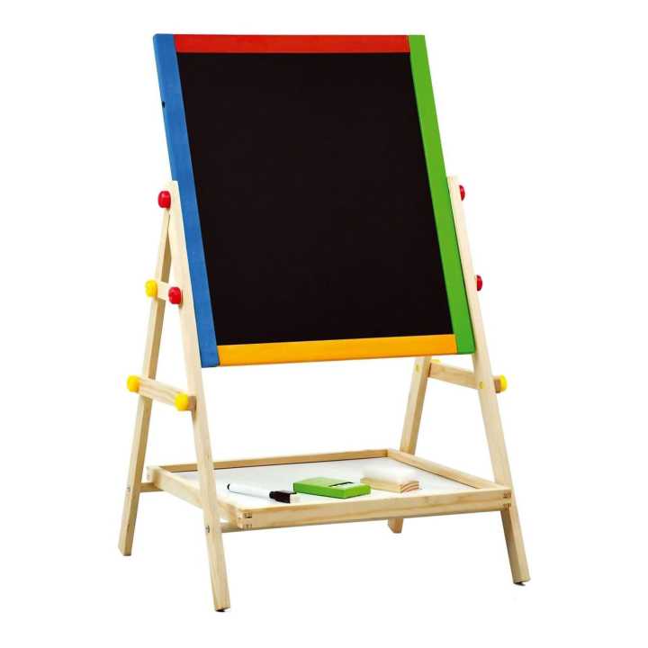 Wooden Writing Board With Chawk Duster And Marker