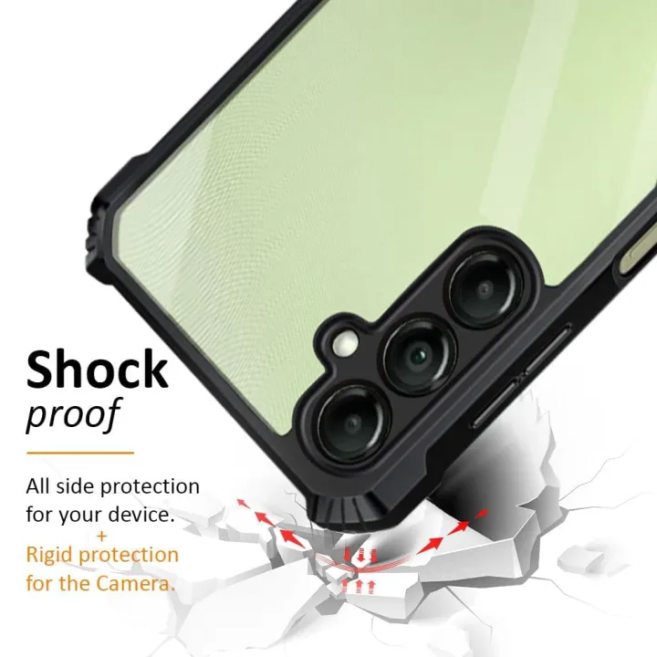 Back%20Case%20-%20Samsung%20Galaxy%20A24%204G%20Phone%20Cover%20%7C%20All-Round%20Protection%20%7C%20Bumper%20Shockproof%20Transparent%20-%20Black%20-%20Image%205