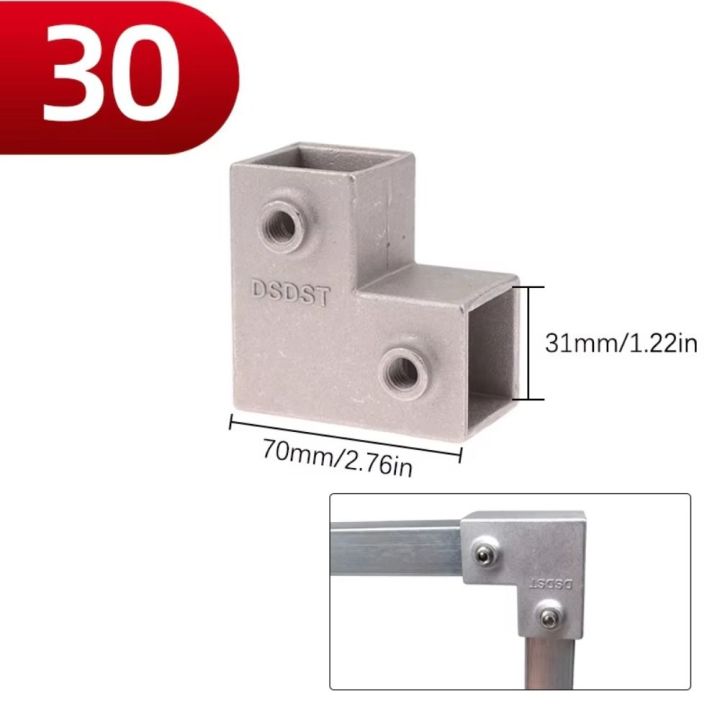 Rack%2020x20mm%20Square%20Tube%2030mmx30mm%2025x25mm%20Three-way%20Square%20Connector%20Accessories%20Fixed%20Pipe%20Clamp%20Pipe%20Fixed%20Joint%20Outer%20Diameter:%2020-21mm%20-%20Image%205