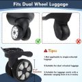 Chair And Luggage Silicone Wheels Protection Anti Scratch Reduce Noise Covers 8 pc set. 