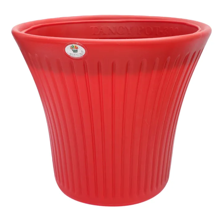 Gamala/Flower%20pot%20Tancy%20Pot%20Red%2014%20Inch%20-%20Gamala%20-%20Image%202
