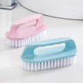 Scrubbing Brush Hard Bristled Laundry Clothes Shoes Scrubbing Brush Portable Plastic Hand Cleaning Brush Kitchen Bathroom. 