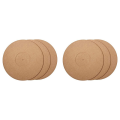 ARELENE 6 Pieces Cork Turntable Mats with High Fidelity for Vinyl LP Record Players Audiophile Reduce Noise. 