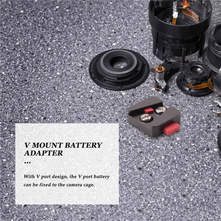 1/4%20Universal%20V%20Mount%20Battery%20Quick%20Release%20Plate%20Adapter%20Black%20-%20Image%202