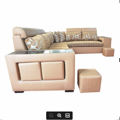 Sunrise Furniture Hs-28 L-Shape Wooden Sectional Sofa - Light Brown