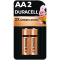 Duracell AA Size Battery | 2 Batteries (AA2) | 1.5 Volts | Size: AA. 