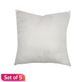 White Color Cusion 5 Pieces. 