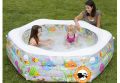 INTEX Ocean Reef Inflatable Kids/Children Shade Pool  77"x 70" x 24". 