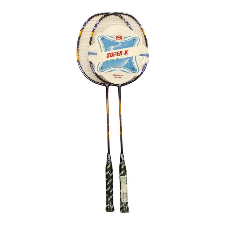 Badminton Racket Super Super-K Set Of 2 Orange/Black Badminton Racket - Sda51962 | Daraz.com.np