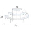 3X Transparent Removable Acrylic Cake Display Stand for Party Round Cupcake Holder Bakeware Wedding Birthday Party. 