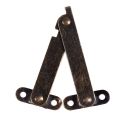 Furniture Box Rotatable Folding Lid Support Hinge Bronze Tone 8Pcs. 