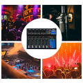 BOMGE F7 Bluetooth Portable Audio Mixer  DJ Sound Mixing Console MP3 Jack 48V Power for Computer Recording, 7-Channel Bands Mixing Boards For Studio Recording. 