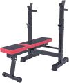Adjustable Folding Fitness Barbell Rack and Weight Bench for Home Gym, Strength Training Bench  Gym Bench. 