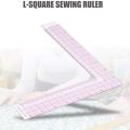 JAERBEE Sewing Measure Rulers 90-Degree L Shape Square Ruler Metric and Imperial Clothing Ruler Tailor Craft Tool. 