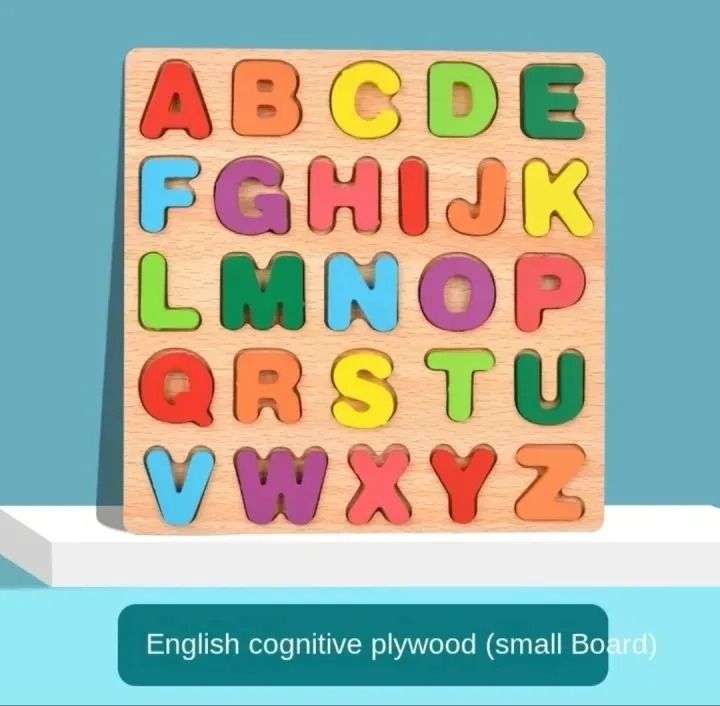 ABC Wooden Montessori 3D Digital Puzzle Preschool Learning Educational ...