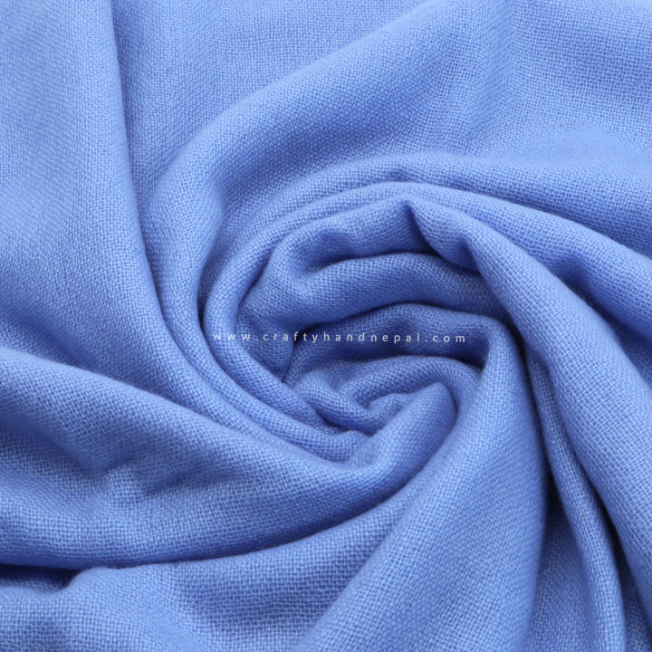 Cornflower Blue 100% Cashmere Pashmina Shawl
