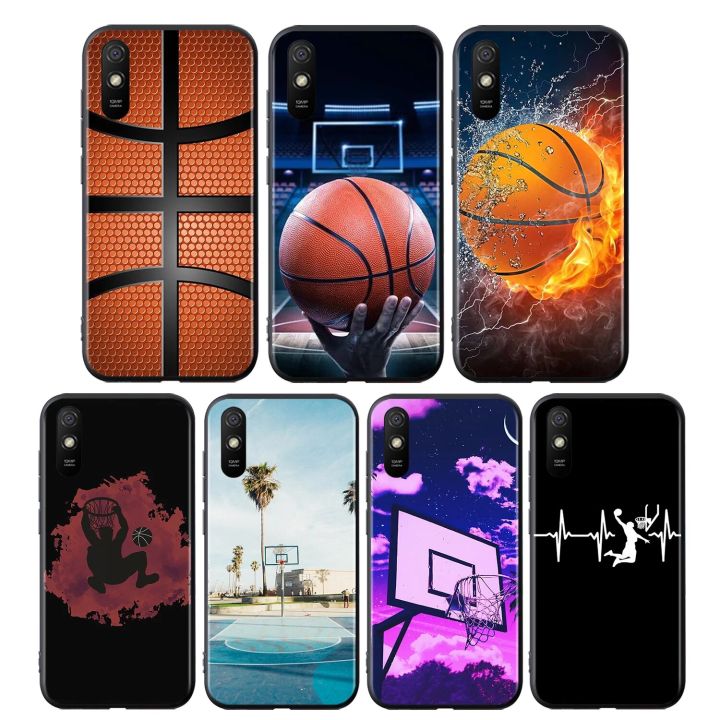 Basketball Sports Court Silicone Cover For Xiaomi Redmi 10 9 9T 9C 8 7 6 Pro 9AT 9A 8A 7A 6A S2 GO 5 5A 4X Plus Phone Case