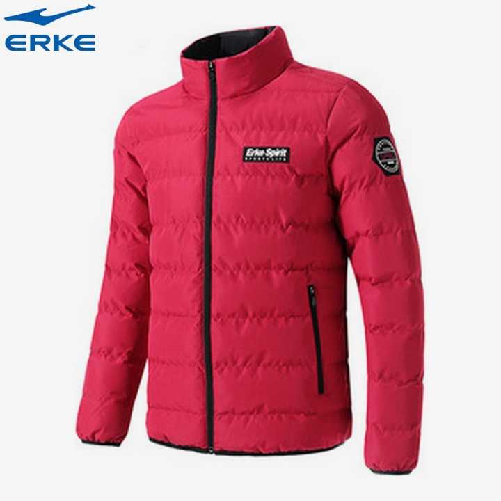 ERKE Padded Coat Red For Men 11218411532-201