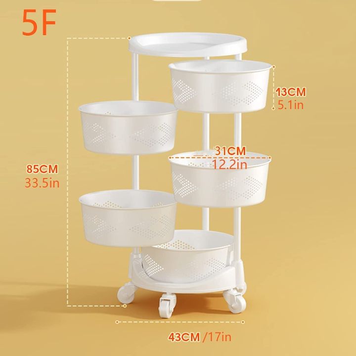 5%20Layer%20Plastic%20Round%20Rotating%20Fruit%20Vegetable%20Kitchen%20Home%20Storage%20Basket%20Shelf%20-%20Image%204