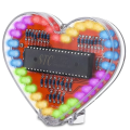 Heart Shaped RGB LED Flashing Light Module DIY Electronic Kit Water Lamp Soldering Project Practice for School Student. 
