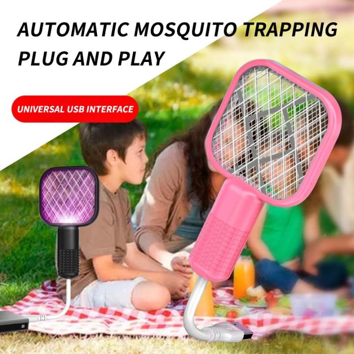 Trap Racket Summer Mosquito Trap Racket Anti Electric Mosquito Swatter Racket ...