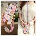 Fashion Design Waterproof Phone Case For Samsung Galaxy M20/SM-M205FD Graffiti Lanyard Back Cover Silicone Cartoon Cute. 