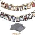 10Pcs Paper Photo Frame Wall Hanging Picture Album Rope Clip Diy Home Decor. 