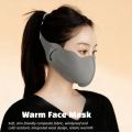 Outdoor Autumn Winter Warm Face Mask Thickened 3D Two-in-One Earmuff Windproof Breathable Cycling Mask Ear Protection. 