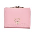 Cute Wallet Small Short Purse for Women - Luxury Design, Microfiber Synthetic PU Leather, Compact and Stylish. 