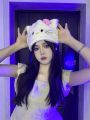 NEW Kawaii Hello Kitty Hat for Girls Ins Style Y2K Hello Kitty Hats Women Sweet Fashion Winter Plush Warm Hat Cosplay Harajuku Hats. 